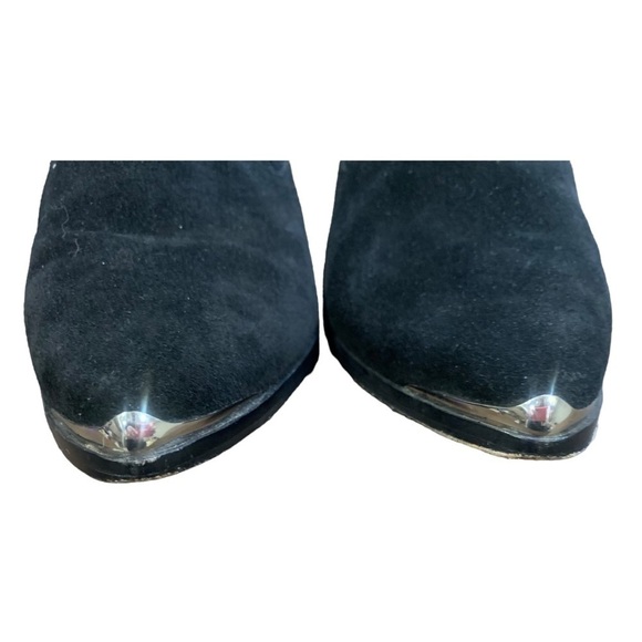 Joie Barleena Black Suede Leather Booties Heeled Size 39.5 / US 9 - Picture 5 of 7